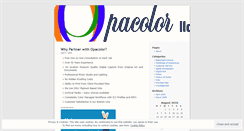 Desktop Screenshot of opacolor.wordpress.com