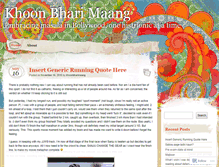 Tablet Screenshot of khoonbharimaang.wordpress.com