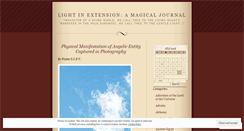 Desktop Screenshot of lightinextension.wordpress.com