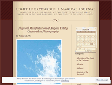 Tablet Screenshot of lightinextension.wordpress.com