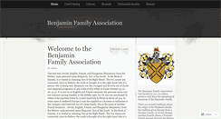 Desktop Screenshot of benjaminfamilyassociation.wordpress.com