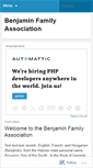 Mobile Screenshot of benjaminfamilyassociation.wordpress.com
