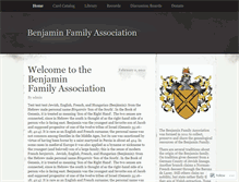 Tablet Screenshot of benjaminfamilyassociation.wordpress.com