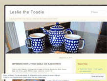 Tablet Screenshot of lesliethefoodie.wordpress.com