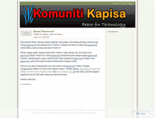 Tablet Screenshot of kapisa.wordpress.com