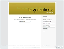 Tablet Screenshot of laconsultoriademarcas.wordpress.com