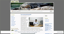 Desktop Screenshot of dushyantraj.wordpress.com