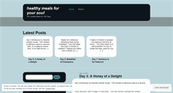 Desktop Screenshot of healthymealsforyoursoul.wordpress.com
