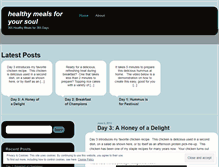 Tablet Screenshot of healthymealsforyoursoul.wordpress.com