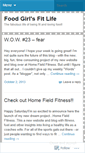 Mobile Screenshot of foodgirlsfitlife.wordpress.com