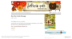 Desktop Screenshot of feliciapeh.wordpress.com