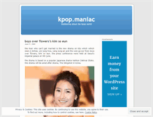 Tablet Screenshot of kpopmaniac.wordpress.com