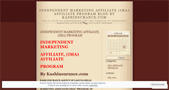 Desktop Screenshot of imaaffiliateprogram.wordpress.com