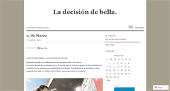 Desktop Screenshot of decisiondebella2.wordpress.com