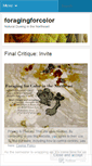 Mobile Screenshot of foragingforcolor.wordpress.com