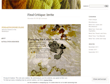 Tablet Screenshot of foragingforcolor.wordpress.com