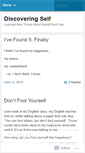 Mobile Screenshot of discoveringself2.wordpress.com