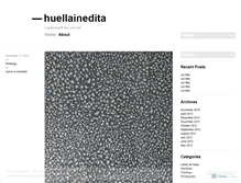 Tablet Screenshot of huellainedita.wordpress.com