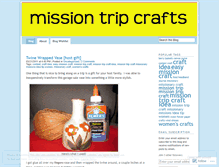 Tablet Screenshot of missiontripcrafts.wordpress.com