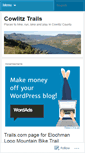 Mobile Screenshot of cowlitztrails.wordpress.com