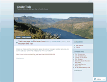 Tablet Screenshot of cowlitztrails.wordpress.com