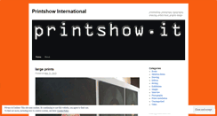 Desktop Screenshot of printshow.wordpress.com