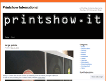 Tablet Screenshot of printshow.wordpress.com