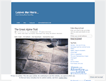 Tablet Screenshot of leavemehere.wordpress.com