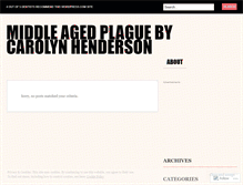 Tablet Screenshot of middleagedplague.wordpress.com