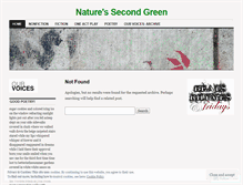 Tablet Screenshot of naturessecondgreen.wordpress.com