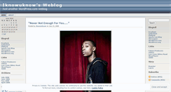 Desktop Screenshot of iknowuknow.wordpress.com