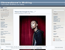 Tablet Screenshot of iknowuknow.wordpress.com