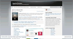 Desktop Screenshot of imprintresumes.wordpress.com