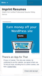 Mobile Screenshot of imprintresumes.wordpress.com