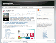 Tablet Screenshot of imprintresumes.wordpress.com