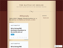 Tablet Screenshot of battleofshiloh.wordpress.com