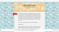 Desktop Screenshot of ginandcandy.wordpress.com