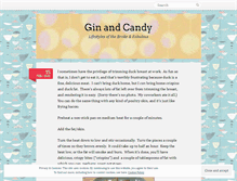 Tablet Screenshot of ginandcandy.wordpress.com