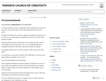 Tablet Screenshot of creativitytoronto.wordpress.com