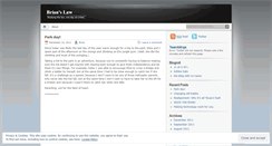 Desktop Screenshot of brianslaw.wordpress.com