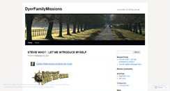 Desktop Screenshot of dyerfamilymissions.wordpress.com