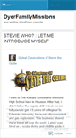 Mobile Screenshot of dyerfamilymissions.wordpress.com