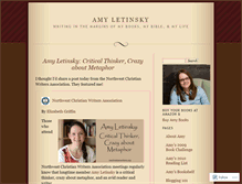 Tablet Screenshot of amyletinsky.wordpress.com