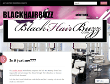Tablet Screenshot of blackhairbuzz.wordpress.com