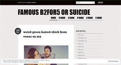 Desktop Screenshot of famousbefore.wordpress.com