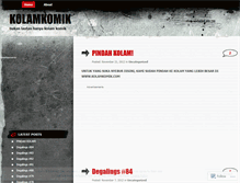 Tablet Screenshot of kolamkomik.wordpress.com