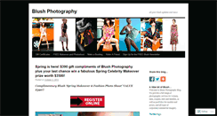 Desktop Screenshot of blushphotographyblog.wordpress.com