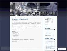 Tablet Screenshot of masahista4u.wordpress.com