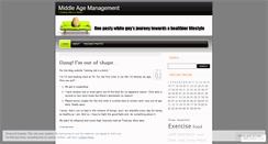 Desktop Screenshot of middleagemanagement.wordpress.com