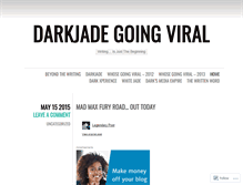 Tablet Screenshot of darkjadesgoingviral.wordpress.com